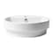 Alfi Brand ABC702 White 19" Round Semi Recessed Ceramic Sink with Faucet Hole ABC702 - alternate 7